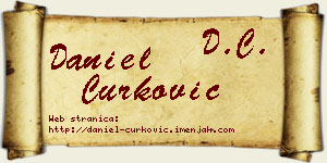Daniel Ćurković vizit kartica